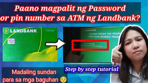 how to reset pnb atm pin|Paano magpalit ng PASSWORD/PIN NUMBER sa ATM ng .